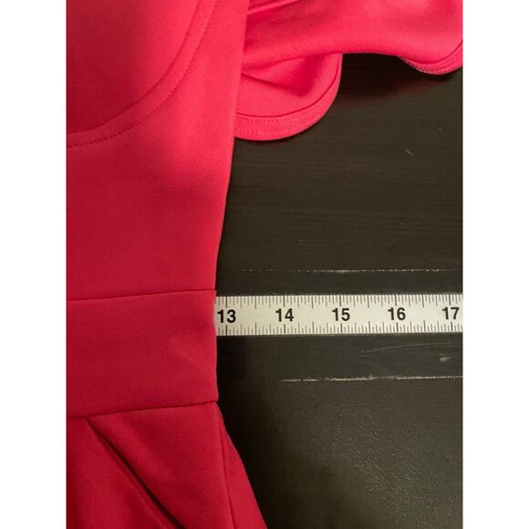 Womens Maxi Dress Size Large Pink Ruffle Sweetheart Babydoll Princess Feminine - Picture 5 of 7